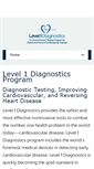 Mobile Screenshot of level1diagnostics.com